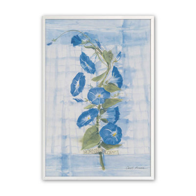 «Morning Glory On Linen» par Carol Rowan, reproduction d'art sur toile