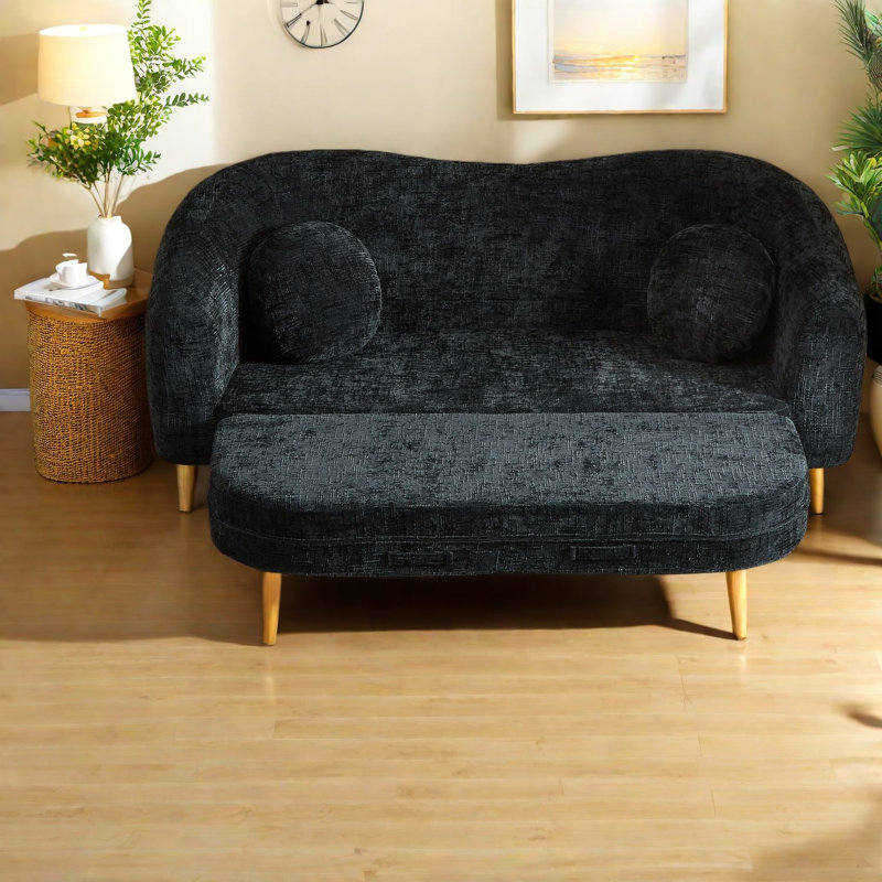Compression Convertible Sofas, 86 Inch Chenille Modern Home Seating