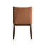 Ensemble de 2 chaises d'appoint tendance pour cour intérieure - Boucle blanche et velours marron, noyer. Élégantes chaises (paire 2) : Boucle, Flair