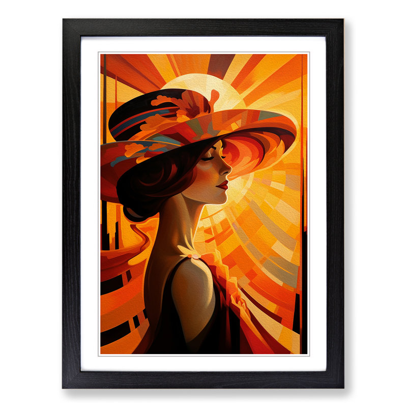 Single Picture Frame Print on Wood, Black Framed, 64cm H x 46cm W