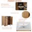 Meuble-lavabo simple 24 po avec plateau en céramique Kebron