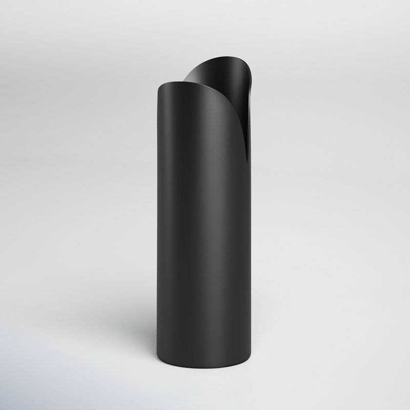 Jenny Iron Table Vase, Black, 13" H x 4" W x 4" D