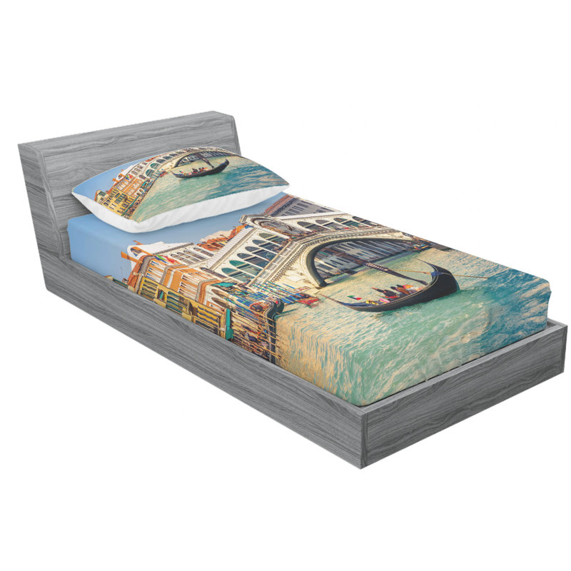 Microfiber Sheet Set, Twin XL Sheet Set with Fitted Sheet