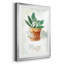 Sauge en pot - peinture sur toile encadrée-235131668-235131669