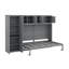 Grand lit escamotable avec armoires-2040244937