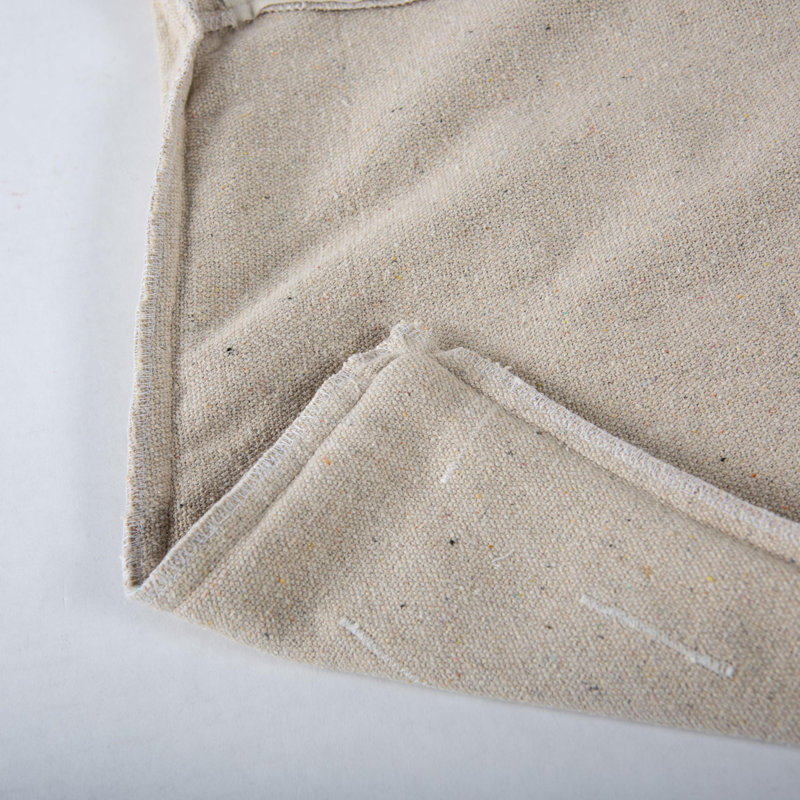 Coussin 100% coton recyclé, Brun / naturel, Mélange de duvet