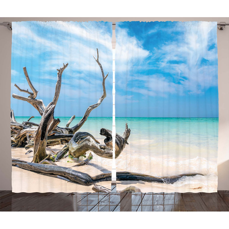 Dau Semi Sheer Curtain Pair, 54" W x 90" L