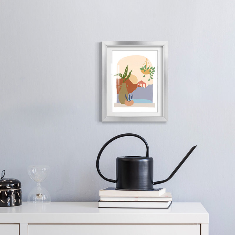 Mayenne - Toile tendue avec châssis, 25.5" H x 17.5" W, Silver