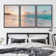 'Paradise' - 3 Piece Floter Frame Print Set on Canvas