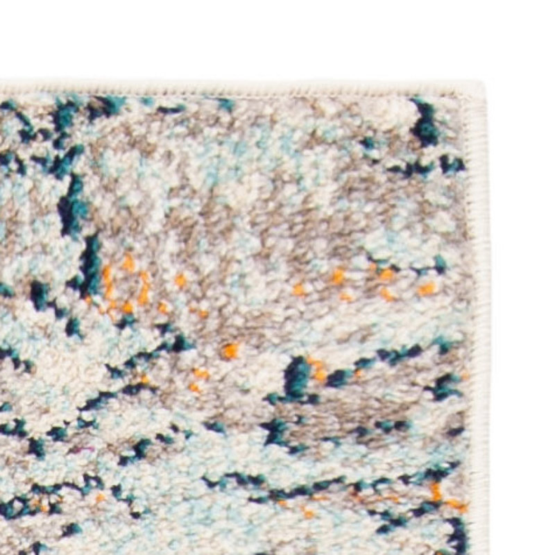 Felty Abstract Area Rug, Square 3'