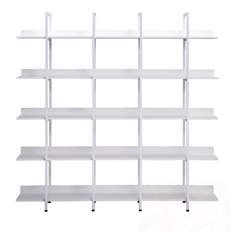5 Tier Huizenga with Metal Frame, White