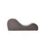 Chaise longue Solace en gris - ergonomique, mousse haute pour plus de confort, housse lavable à la machine, fauteuil de détente compact, conception ergonomique avec mousse, amovible et compacte