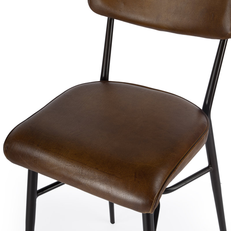 Odessa Square Leather 26.5" Counter Stool
