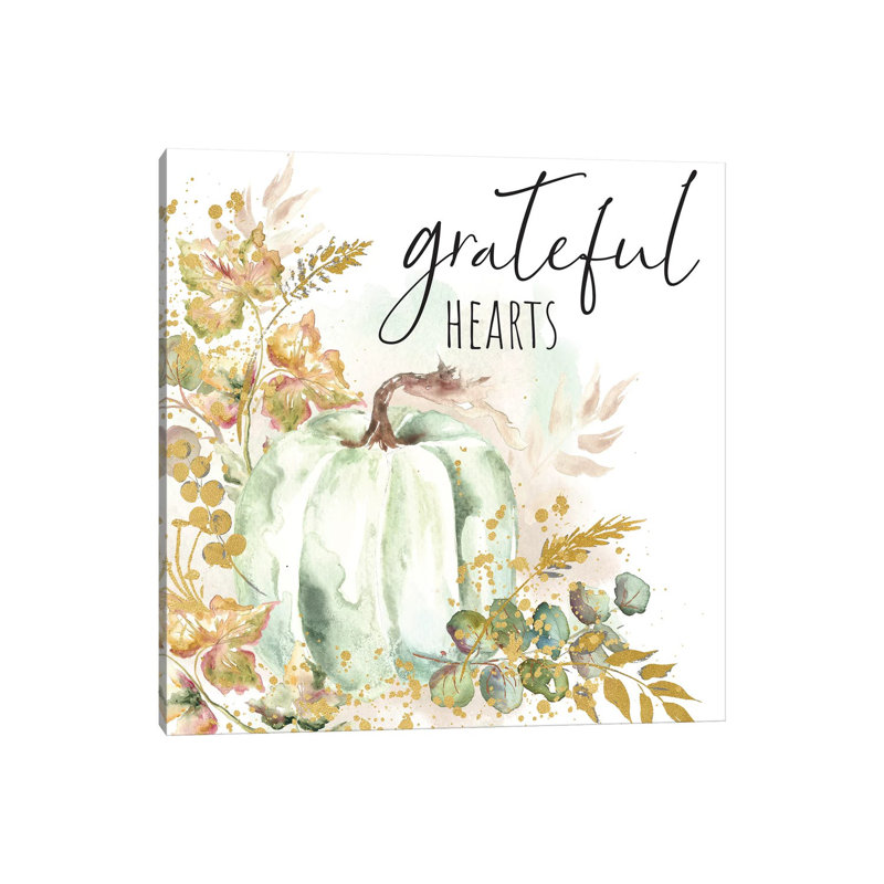 «Ghost Pumpkin Harvest Sentiment I» par Tre Sorelle Studios - impression, Aucun mat, H 18 po x l 18 po x 1,5 po, Toile tendue