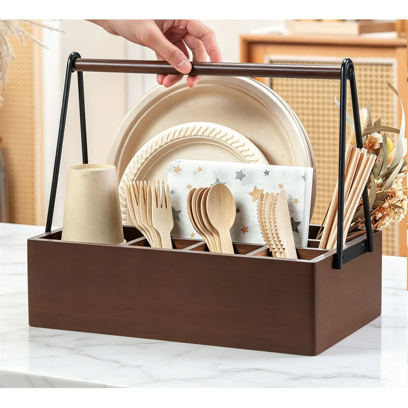 Distributeur d'assiettes en papier pour comptoir Silverware