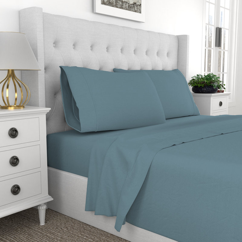 Kal 100% Cotton Sheet Set, King, Taupe