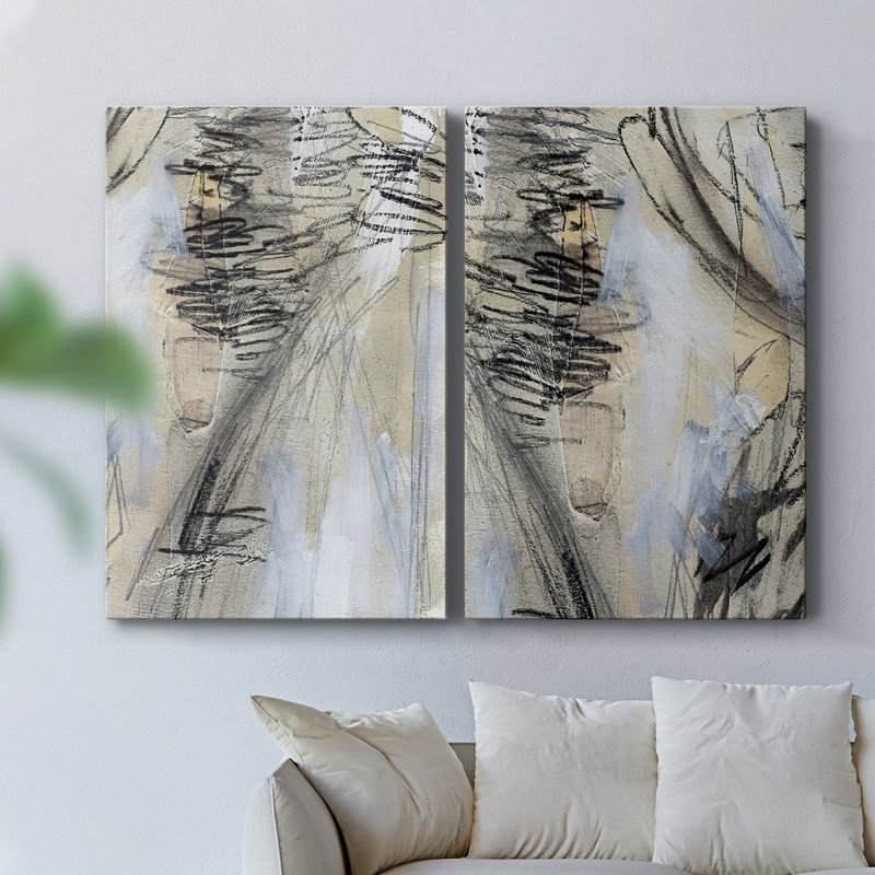 MaskedNotesV-Premium Gallery Wrapped Canvas -Ready to Hang, 18" H x 24" W