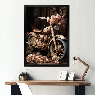 " Rustic Adventure Flower Motorcycle "