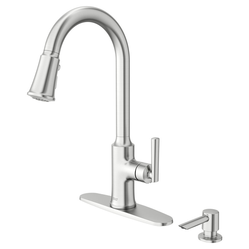 Robinet de cuisine à poignée simple Raviv, Acier inoxydable