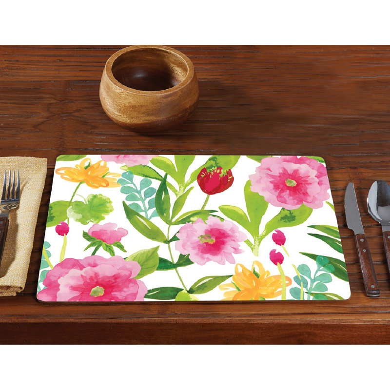 Yorba Wood Floral Rectangle Placemat
