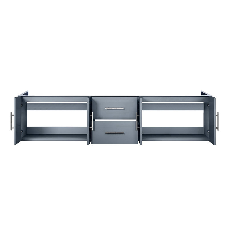 Meuble-lavabo double (armoire seulement), Gris foncé, L 80 po