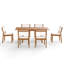 Ensemble repas d'extérieur 6 personnes Acacia