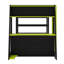 Lit mezzanine avec bureau de jeu, tablettes de rangement et éclairage DEL-534399888