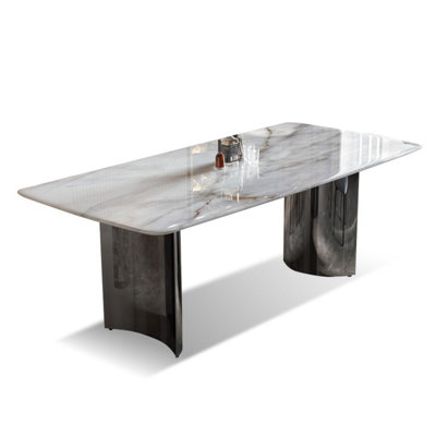 Table moderne en pierre simple et haut de gamme