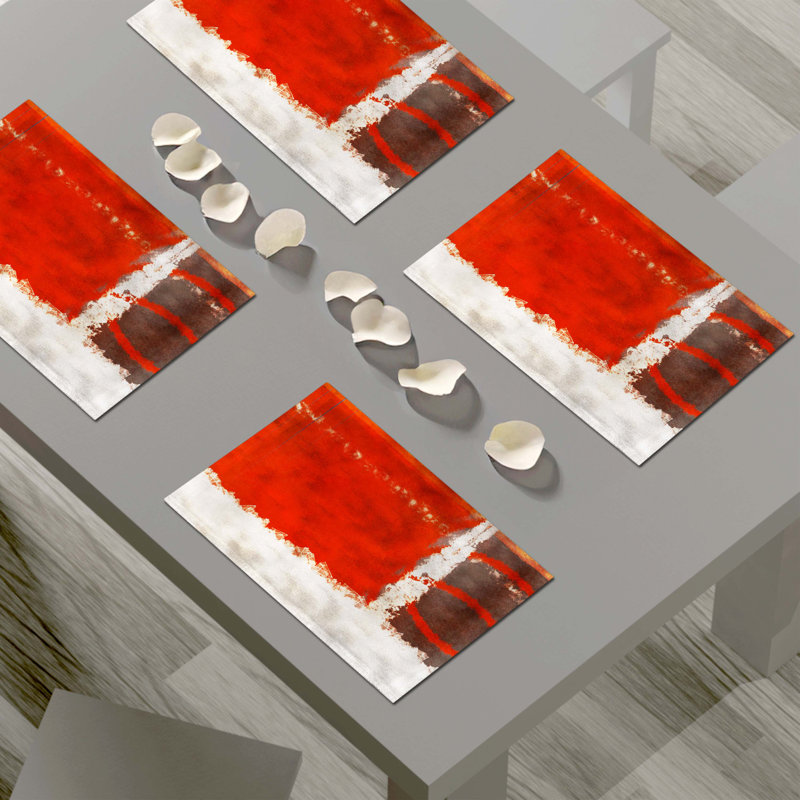 Napperon abstrait en polyester