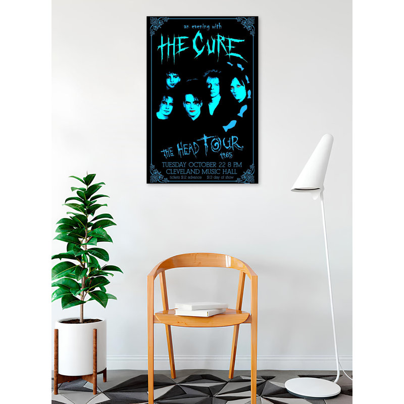  Officiellement sous licence The Cure - Head Tour, affiche d'art - 24 x 36 po - reproduction décorative - papier affiche - prêt à encadrer
