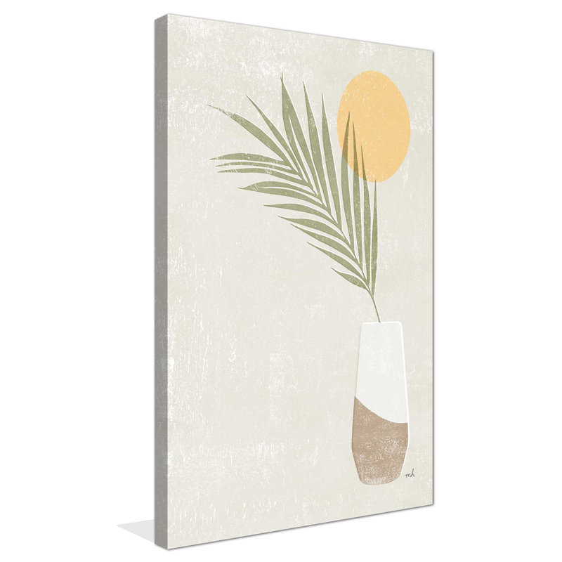 Sun Palm II - Peinture, L 24 po x H 40 po, Toile tendue