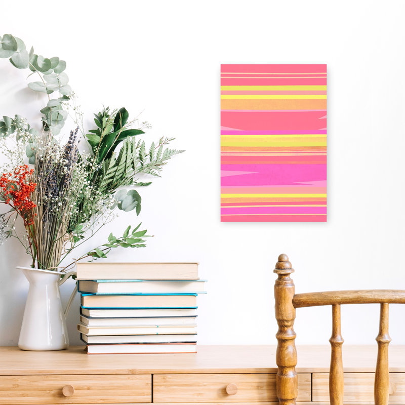 Contemporary Art Abstract Contemporary Sunset Wall Art by Vanessa Ryan - Wrapped Canvas Print, 45.72 cm H x 30.48 cm W