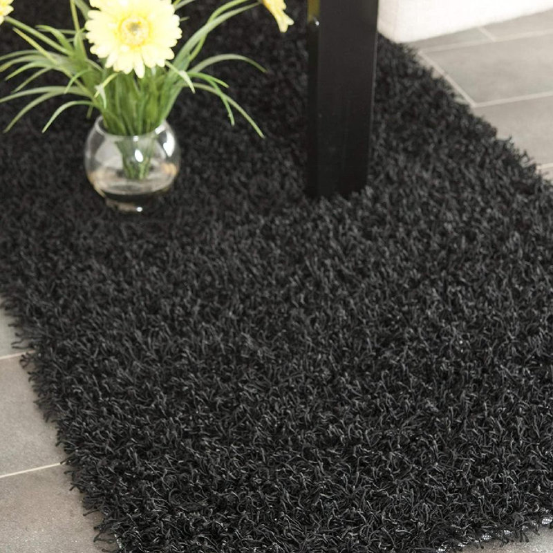 Assar Handmade Tufted Black Area Rug, Runner 2'3" x 8'