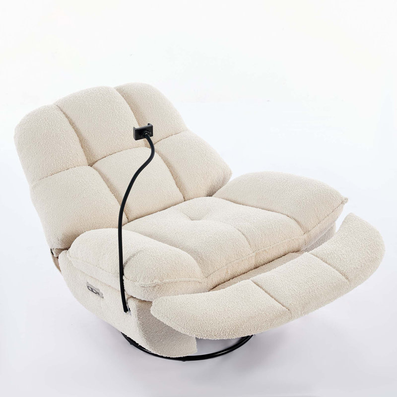 113cm Wide Rocker Standard Recliner, Power - Push Button