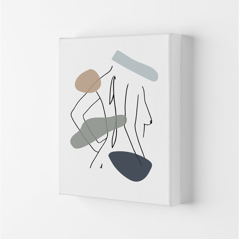 Female Side Pose Stains - Print, Wrapped Canvas, 84.1cm H x 59.4cm W x 4cm D