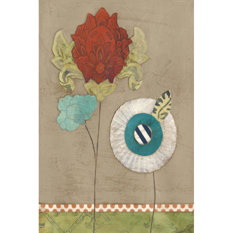 Petal Patterns V - Wrapped Canvas Painting, 46cm H x 30cm W