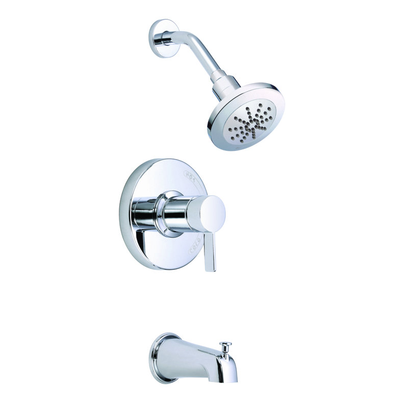 Garniture de robinet de baignoire et de douche Amalfi, Chrome poli