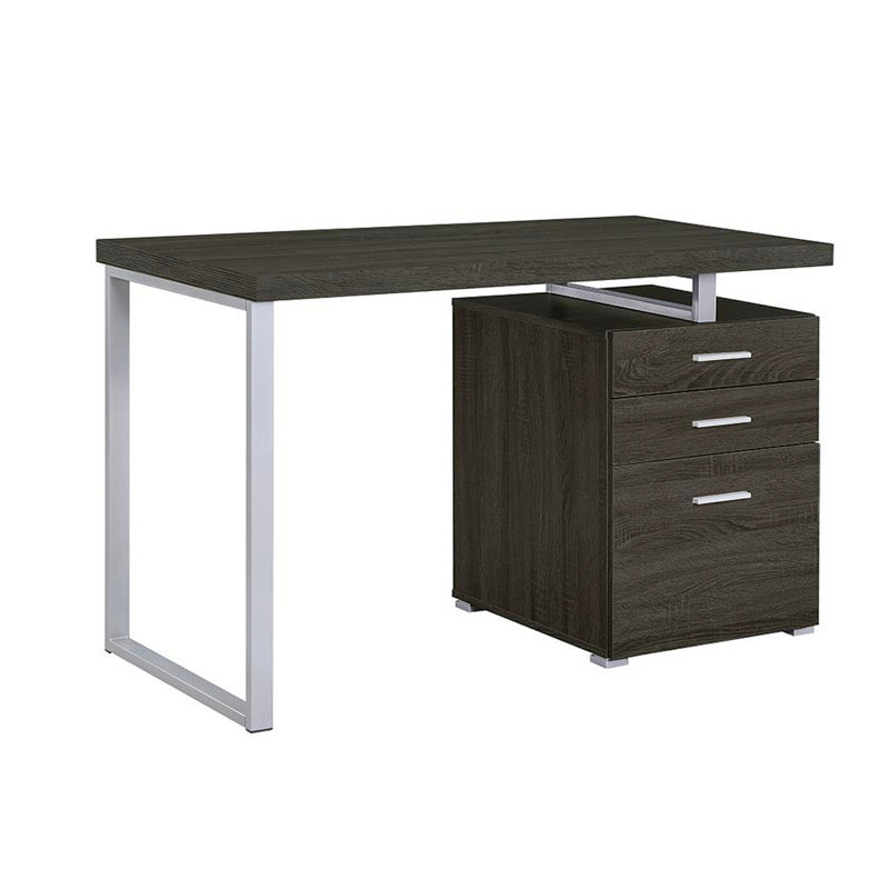 Writing Desk, Brown/Silver