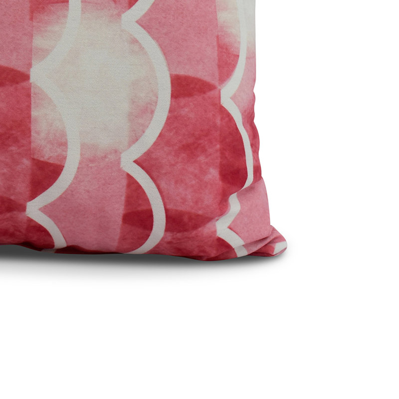 Housse et insert de coussin carré Nantucket, Rouge, 16 po x 1 po