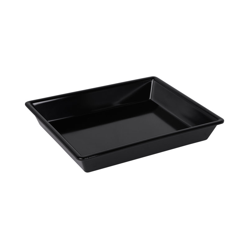 Elite Global Solutions Rectangle Melamine Baker Bakeware, Black