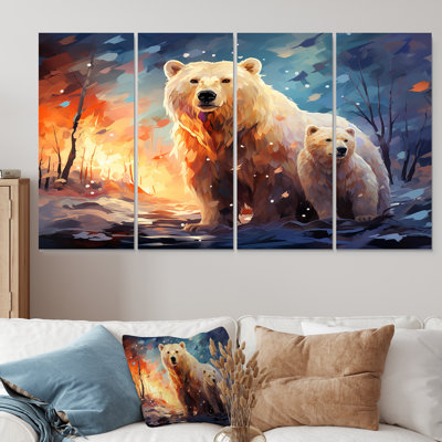Ensemble d'illustrations murales 4 pièces Starlit