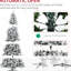 Arbre de Noël artificiel enneigé 9 pieds, 616 branches, conception à ouverture automatique, arbre de 9 pi avec neige, ornements de branches, assemblage facile, ornement des Fêtes, antidéflagrant