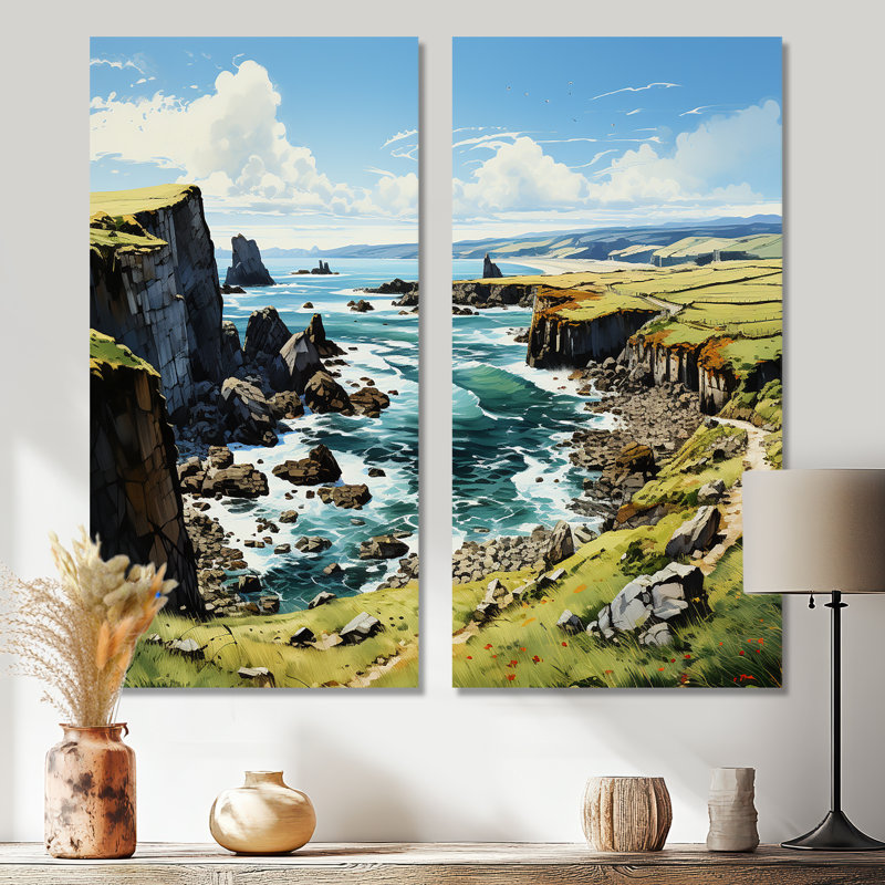 Irlande, péninsule de Dingle Cilf I - impressions d'art sur toile vertes, 40" H x 40" W, Wrapped Canvas, Does Not Apply