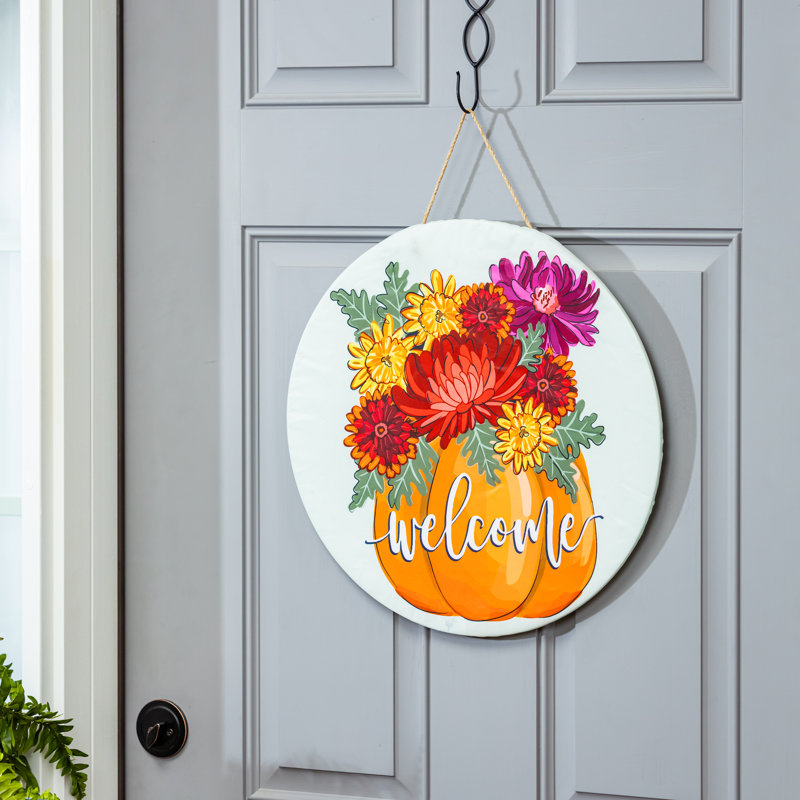 Ensemble de décoration de porte interchangeable 4 saisons Vibrant Blooms and Holiday Cheer