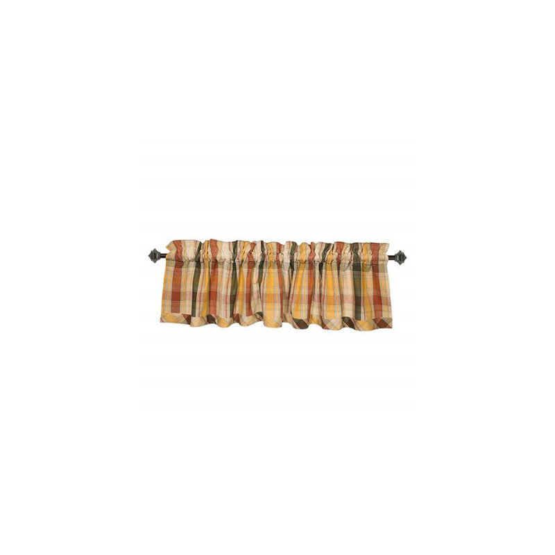 Ilisa Cotton Plaid Tailored Window Valance