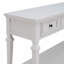 Console de style rétro classique avec trois tiroirs supérieurs et une tablette inférieure ouverte-615131858