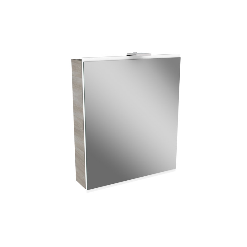 Lima 63mm W 74mm H Surface Frameless Medicine Cabinet Mirror Fixed, White