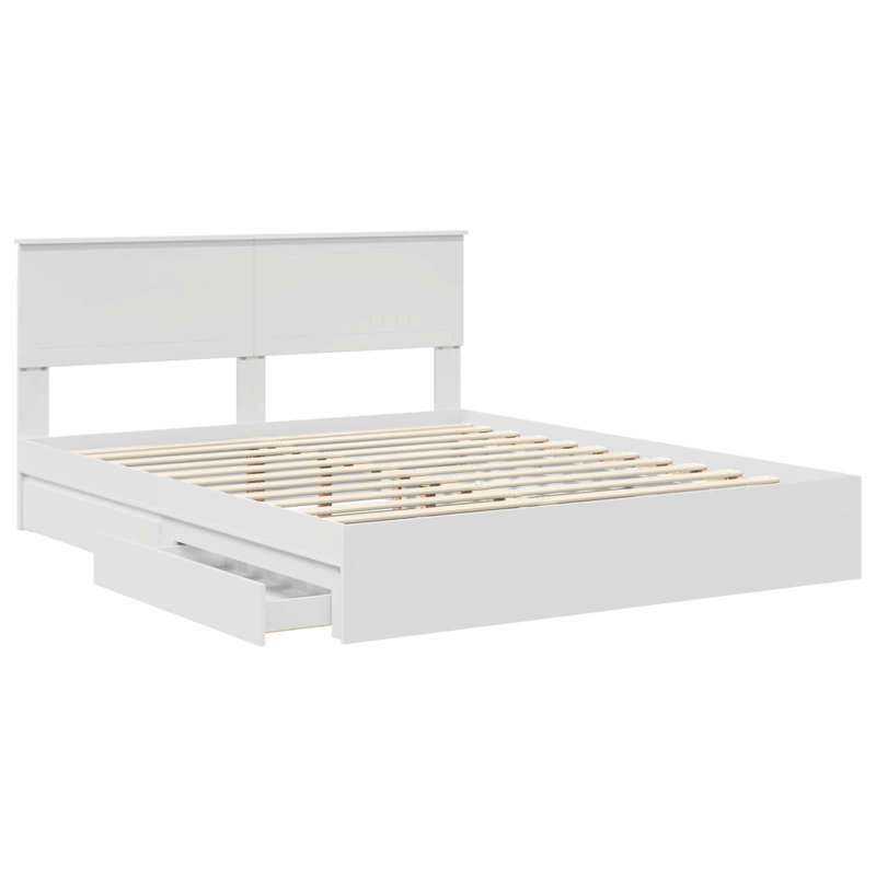 Bed, European Kingsize (160 x 200 cm), White