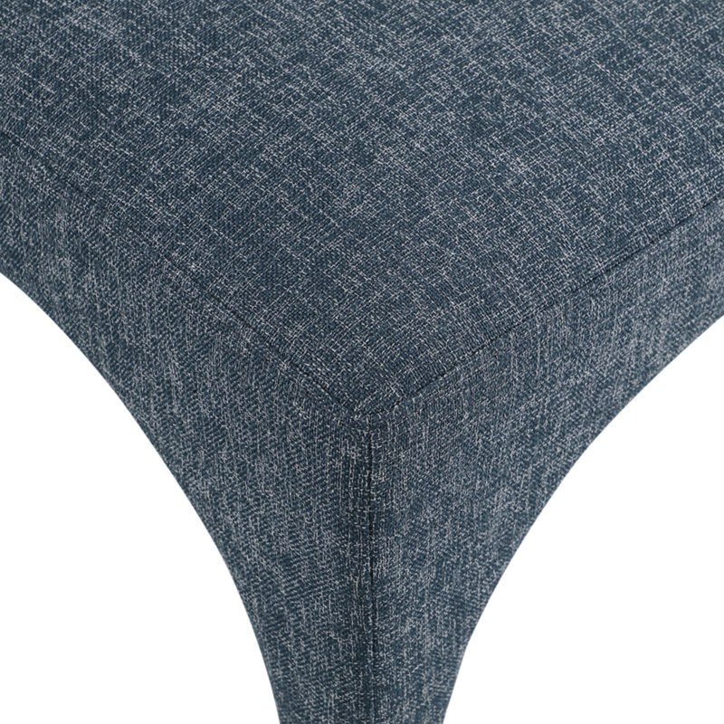 Gramercy Linen Textured Fabric Dining Chair, Blue Linen Textured Fabric