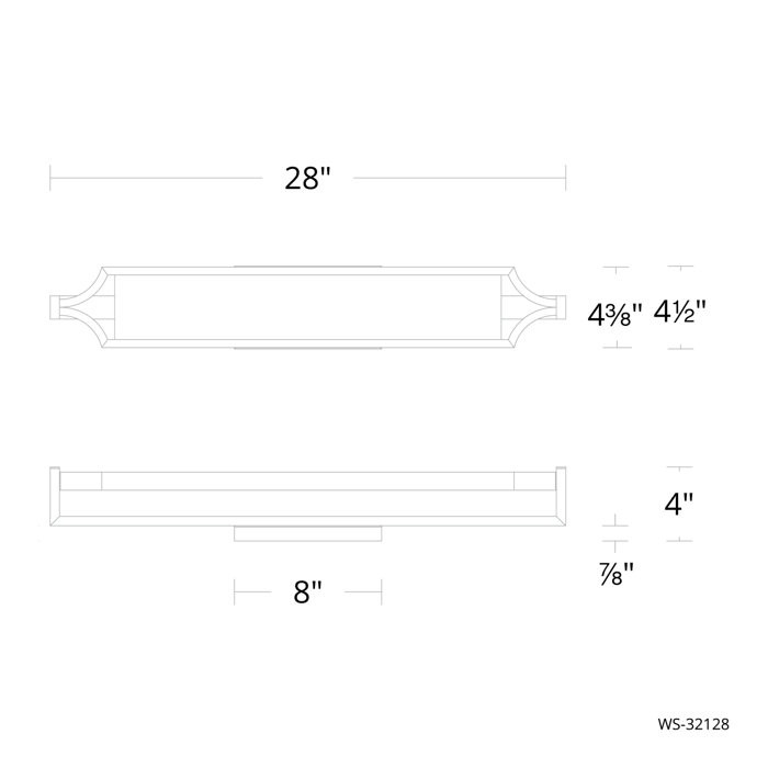 Emblem Gold Dimmable LED Vanity Light with Brass Finish